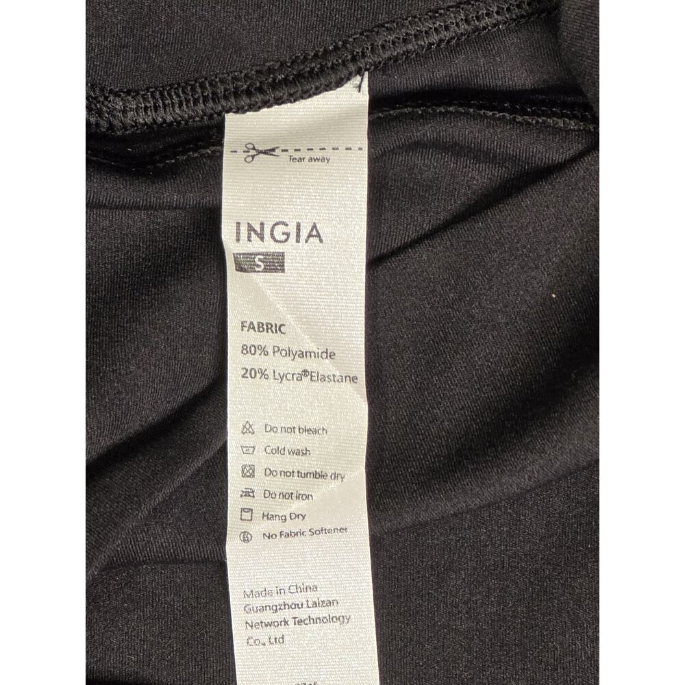 INGIA Womens Black Bootcut Leggings Size S Small NWT High Rise Yoga Flare Pants - Picture 5 of 6